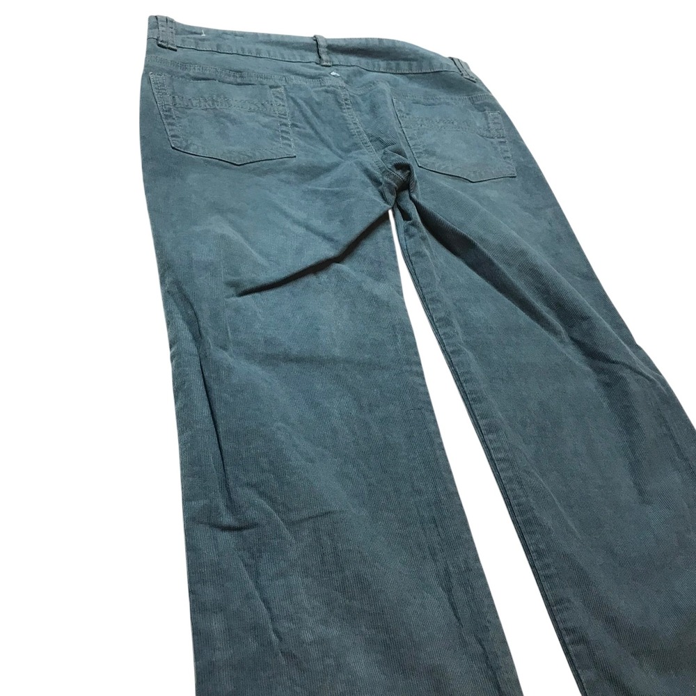 Prana Corduroy Pants Women Size 12 teal Regular Fit Straight Leg‎ Casual - Picture 13 of 14